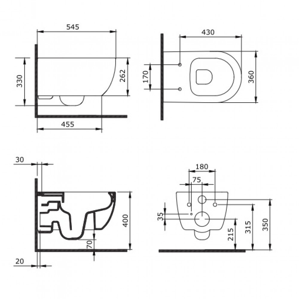 Инсталляция AlcaPlast AM101/1120+M578 + Унитаз Devit ART 2.0